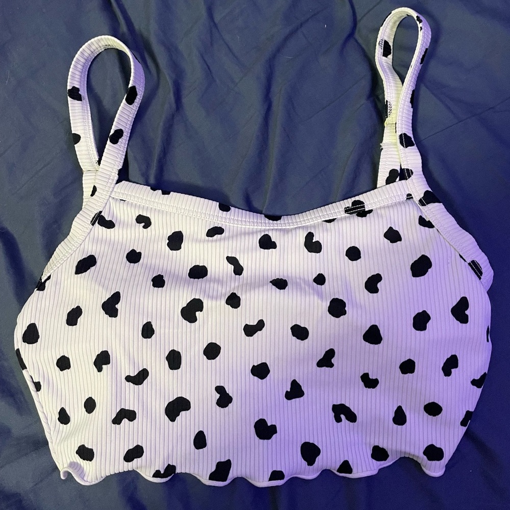 cow print bikini top
